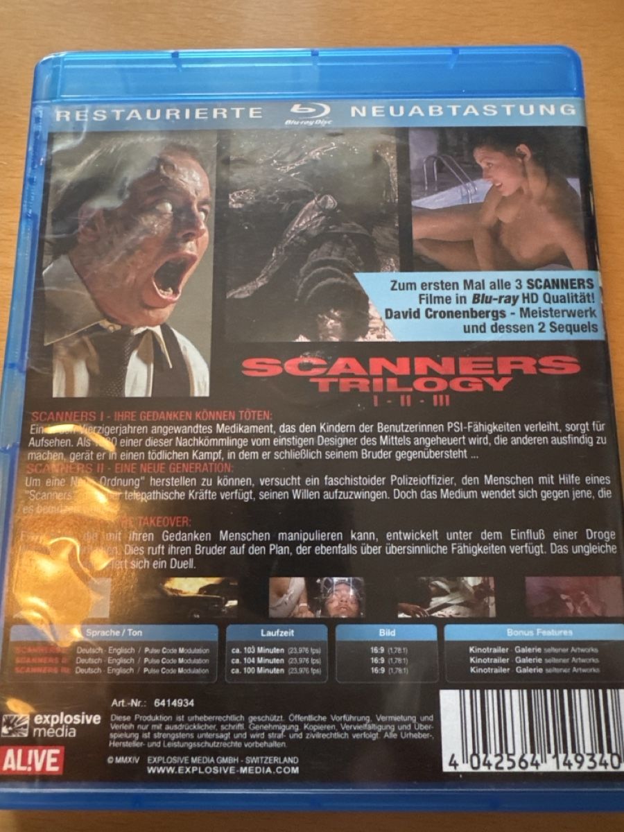 Tutti i DVDs: Scanners Trilogy – Usato da Brunnadern venduto da Nanuk60 1