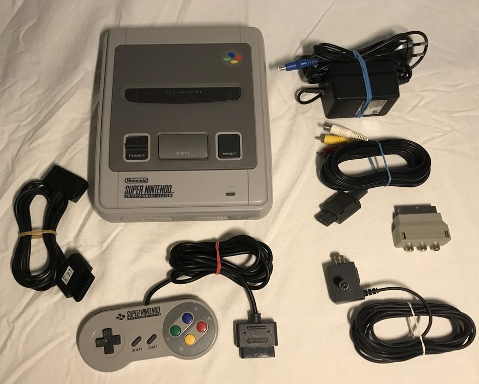 SNES - Super Nintendo Konsole - 1 / One Chip Variante (Gebraucht) in ...