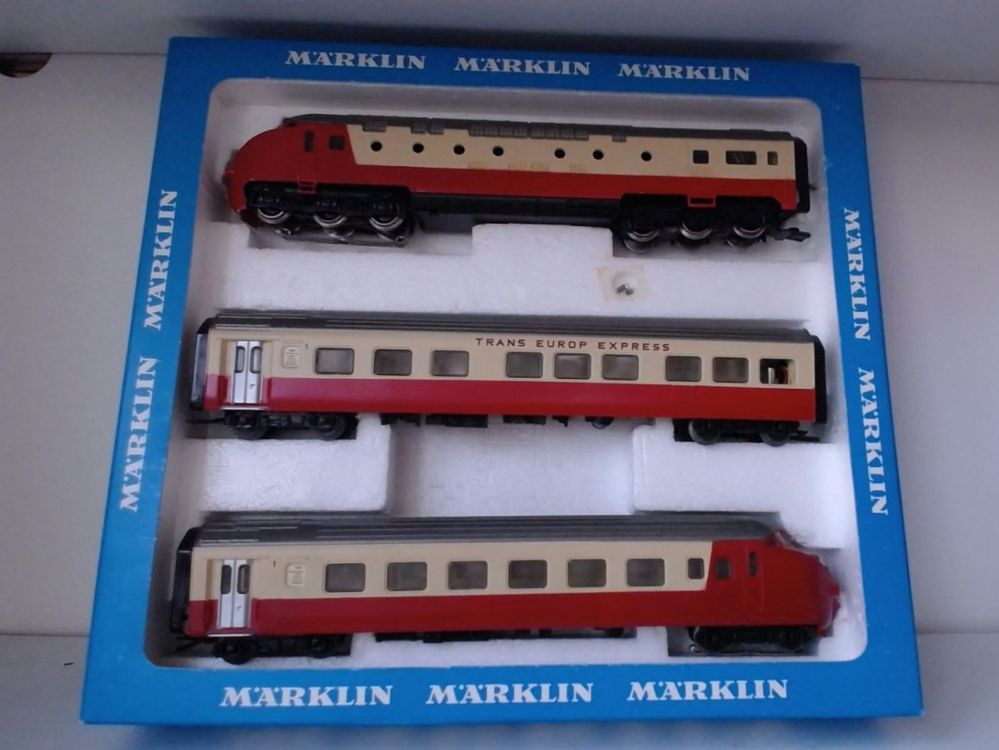 Märklin 3071 – Automotrice TEE 3 Pièces – Pour Réparation Ou Pièces – état Occasion