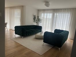 Zwei Chesterfield Sofas Samt wie neu