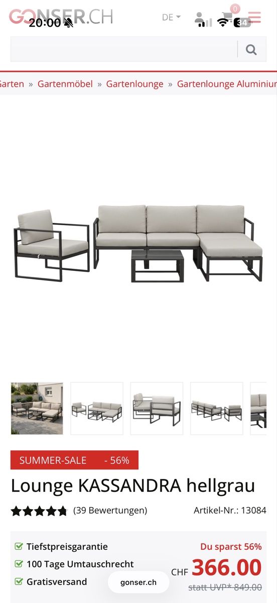 Sofas: Outdoor Lounge – Gebraucht aus Luzern von mooiiraa 3