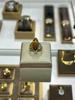 18 Karat Gelgoldring mit Tigerauge