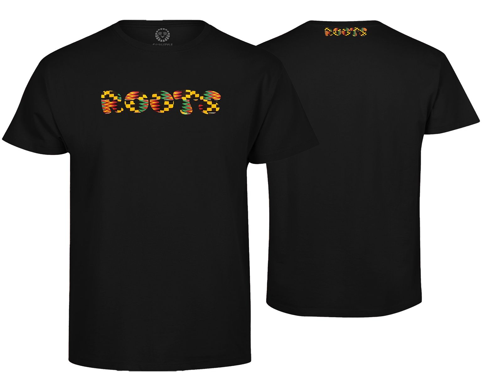 T-shirt: Roots Premium Tshirt mit Kente - Schwarz – Nuovo e nell'imballaggio originale da Regensdorf venduto da StyleTown