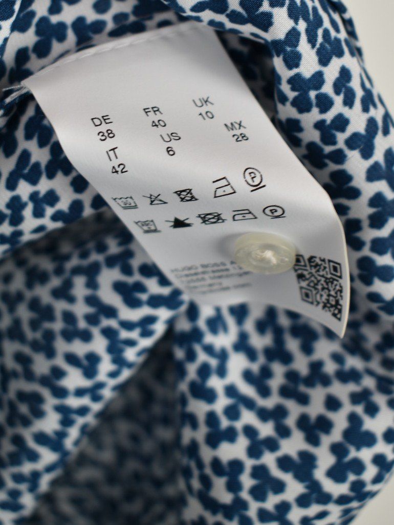 Hugo Boss Camicette: Hugo Boss Bluse, Gr.38, blau/weiss – Usato da Nürensdorf venduto da 2ND_STORY 8