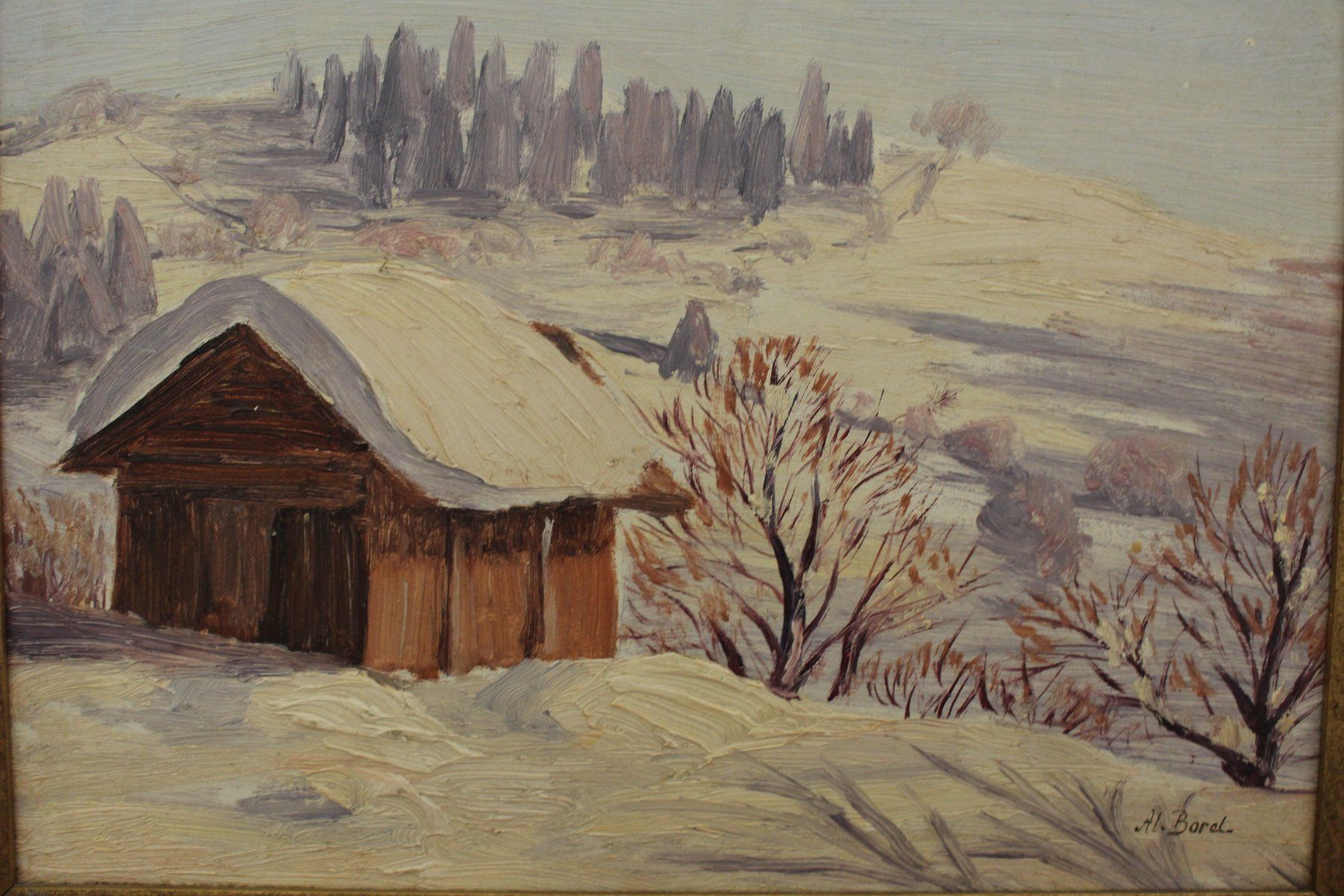 Dipinti: Petite cabane à Malmont (NE) – Usato da Fleurier venduto da Akvdt