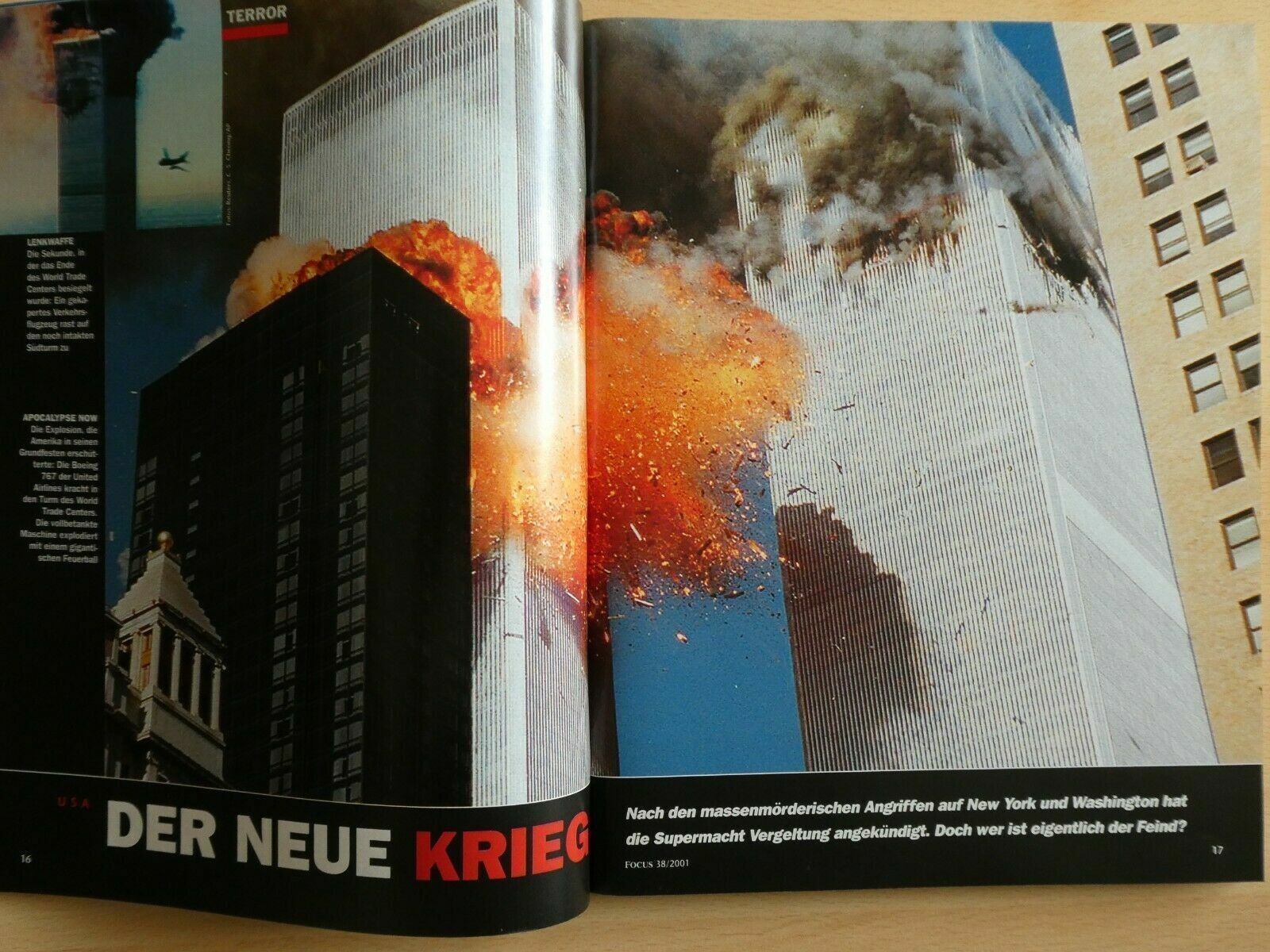 Zeitschriften & Magazine: FOCUS Zeitschrift Nr.38 /15.9.2001 - 9/11 – Gebraucht aus Heerbrugg von sve_p826 2