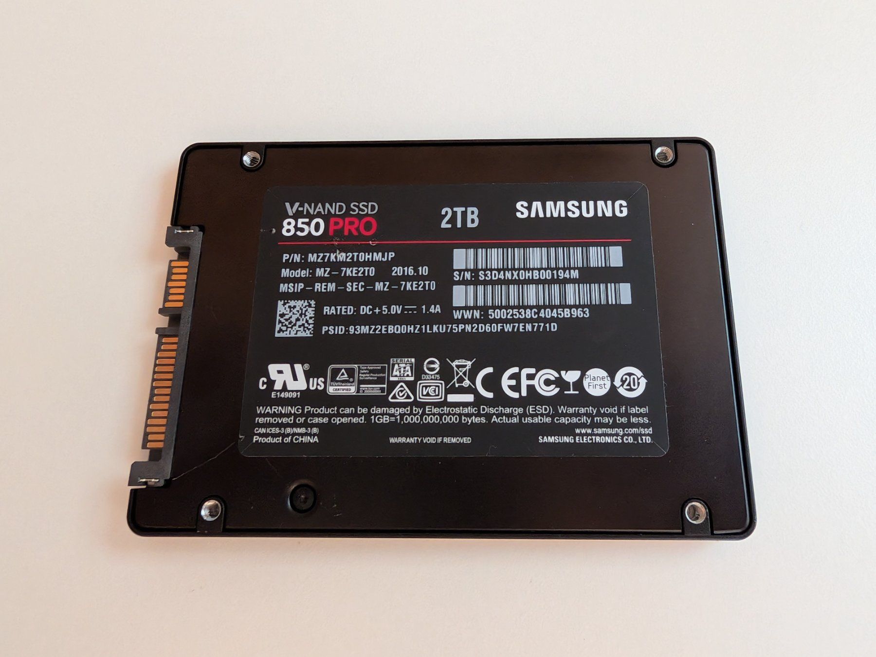 Samsung Disques durs: Samsung SSD 850 Pro 2.0TB – D'occasion à Gossau SG par luuuda_chris 1