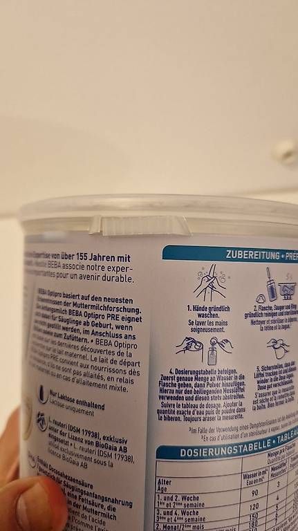 Cibi & Specialità: Nestle BEBA OptiPro PRE 800g Ablaufdatum August 2026 – Usato da Zürich venduto da kefmaster 1