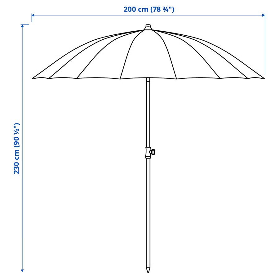 Ikea Parasols: New IKEA SAMSÖ Parasol – Neuf avec emballage d'origine à Zürich par SmilingPanda 2
