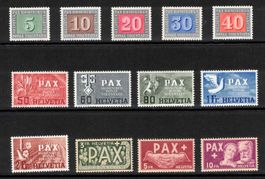 1945 Pax Serie postfrisch ** Nr. 262 - 274
