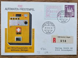 ATM 2 auf FDC  (Kat 50.--) ab 3.50