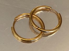 Boucles d’oreilles en métal doré