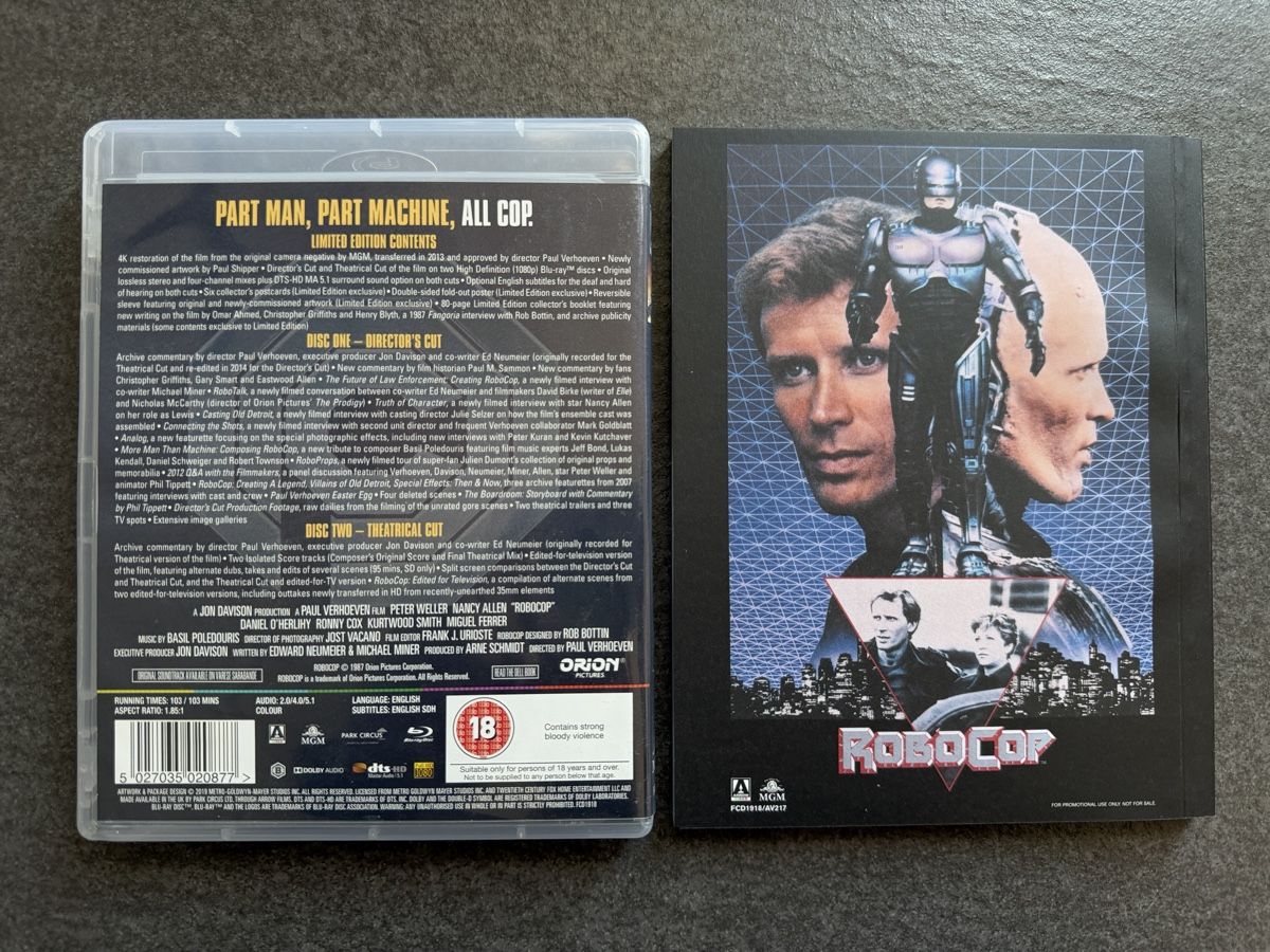 Tutti i DVDs: Robocop Arrow Video Limited Edition Blu-Ray – Usato da Zürich venduto da cENS0R 4