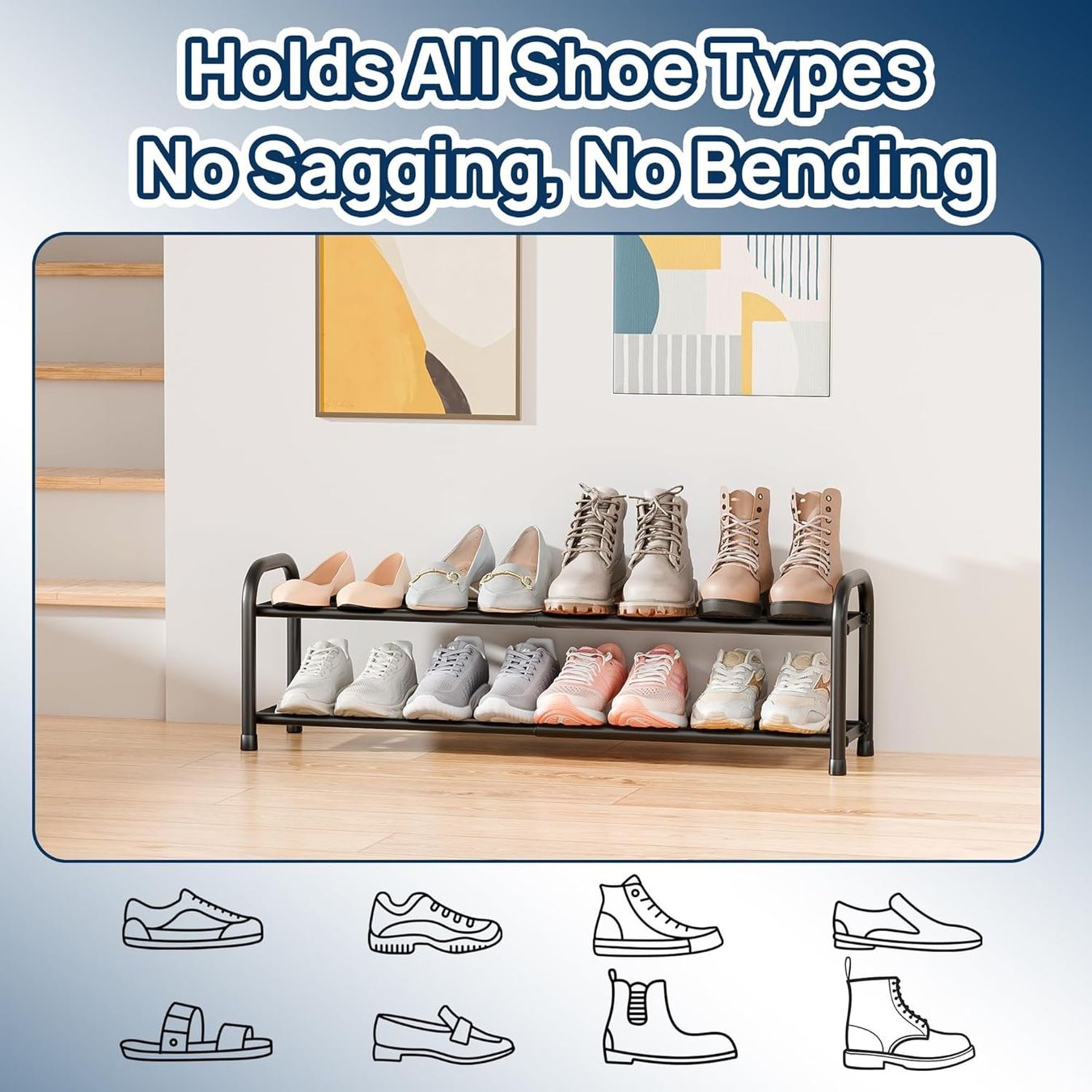 Scaffali: Erweiterbares Schuhregal, 45cm-83cm – Nuovo e nell'imballaggio originale da Nuglar venduto da SaleRitter 6