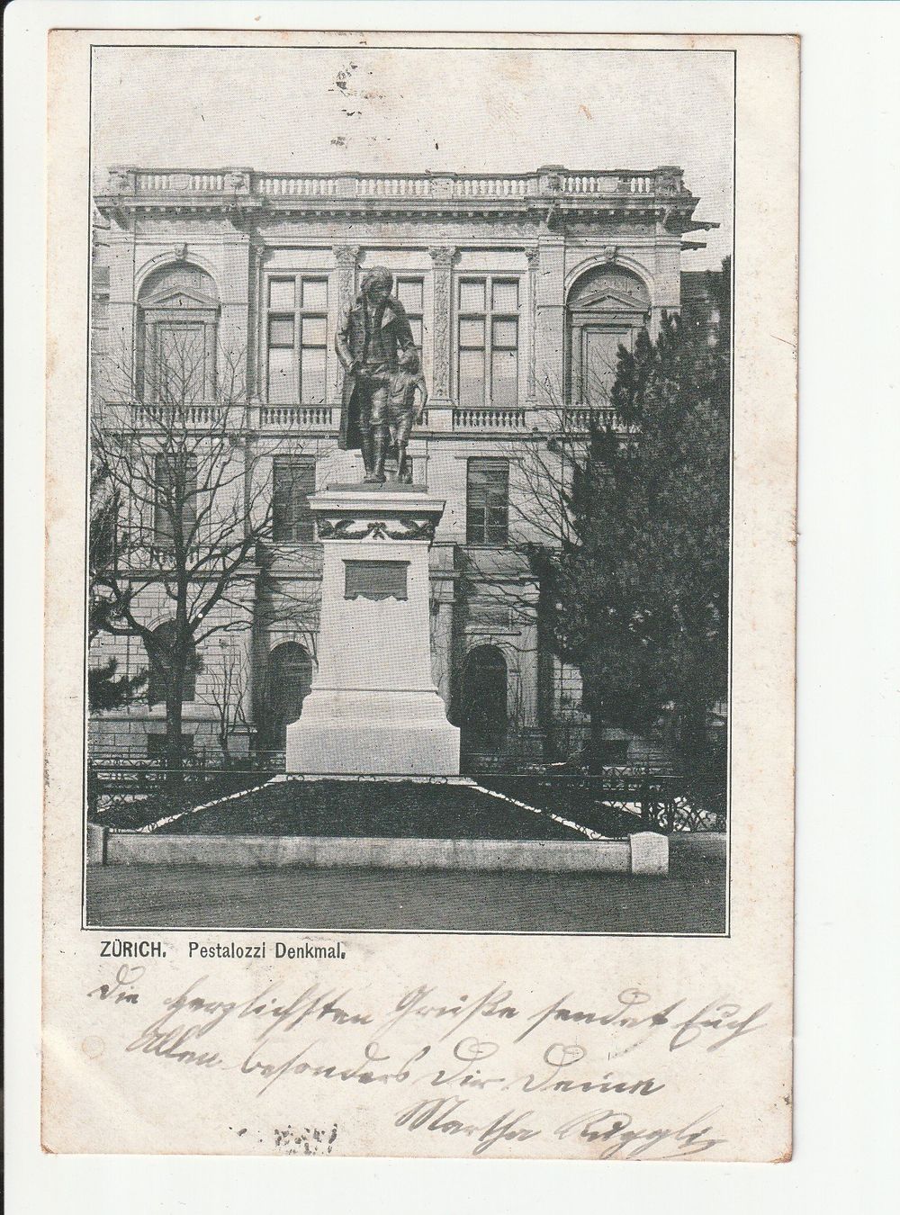 Cartoline postali: Pestalozzi Denkmal Zürich – Usato da Rheineck venduto da rhynegg