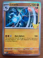 Pokemon Lucario Holo 30 Jahre (Versand gratis)