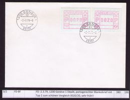 ATM 3_FDC_FD 2.3.79 GENF !_ SEHR SELTEN !!_ Kat. 380.00 !!