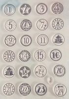 Silikonstempel Adventszahlen Weihnachten