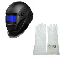 Automatikschweisshelm TECMEN  TM735 Realcolor + Handschuhe