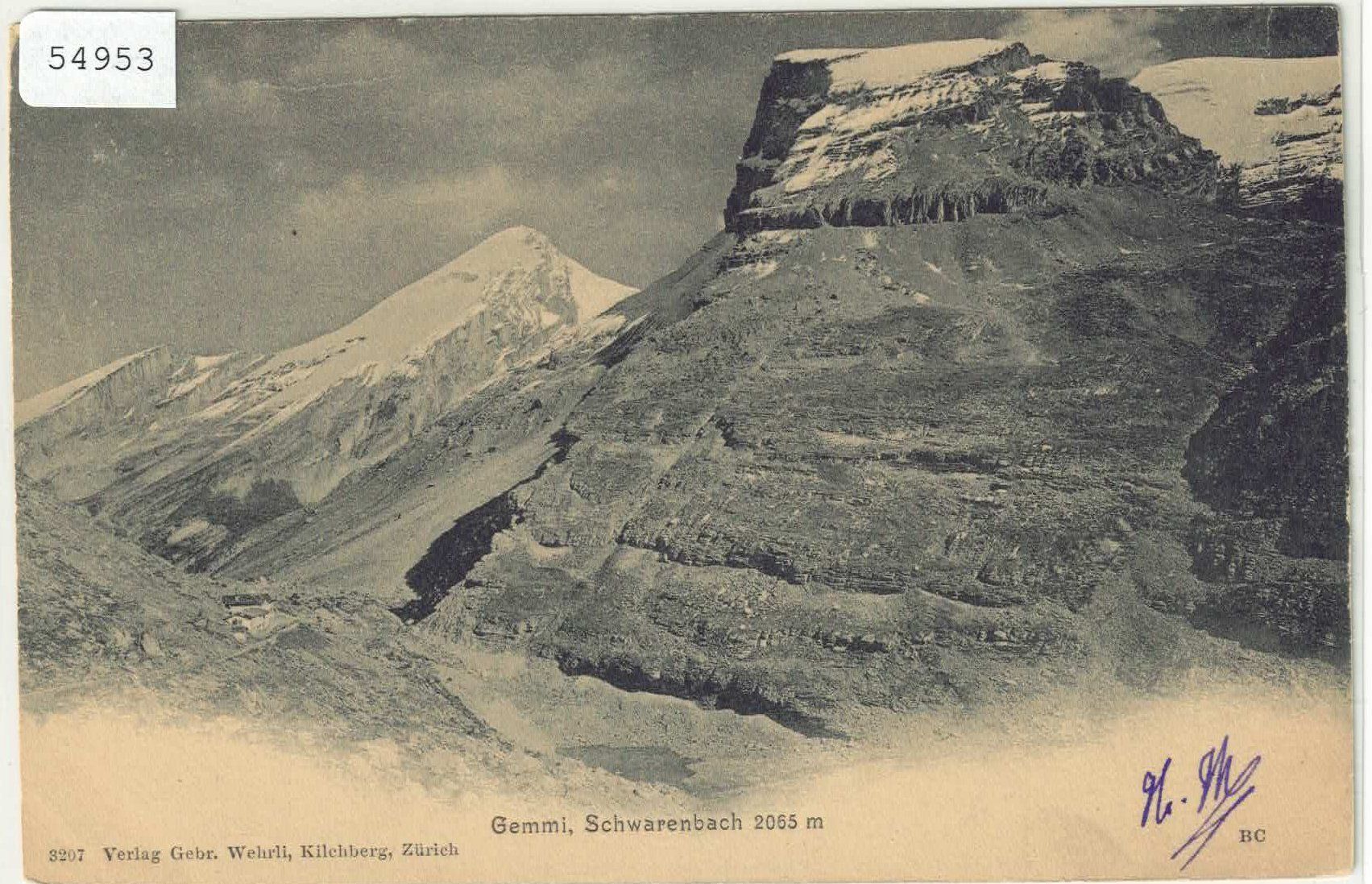 Cartoline postali: Schwarenbach am Gemmipass – Usato da Ettingen venduto da Kartenplanet