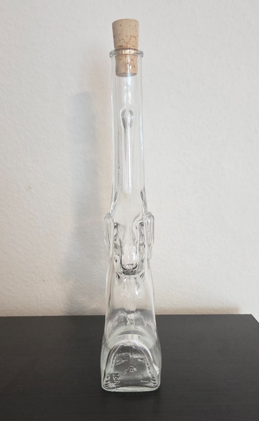 Apparecchiature e tecnologia a gas: Glasflasche Revolver-Design mit Korken – Usato da Brüttisellen venduto da ruebli-fan13 3