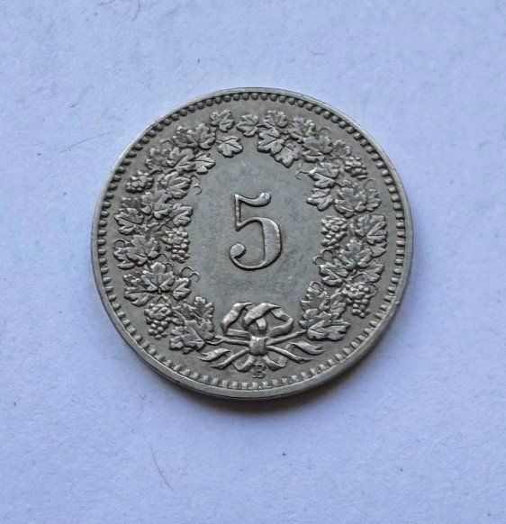 Tutti le monete: 1906 5 Rappen vz+ – Usato da Kirchberg SG venduto da Helveticus00 1