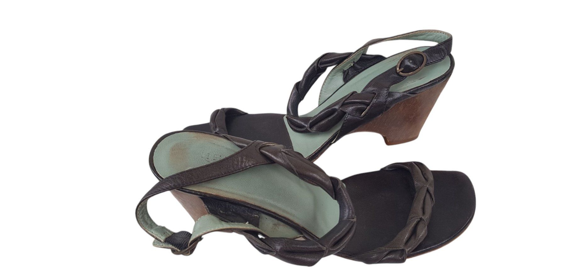 Damenschuhe: Sandalen Leder Vintage Gr. 38.5 – Gebraucht aus Mörschwil von wunderkiste44 5