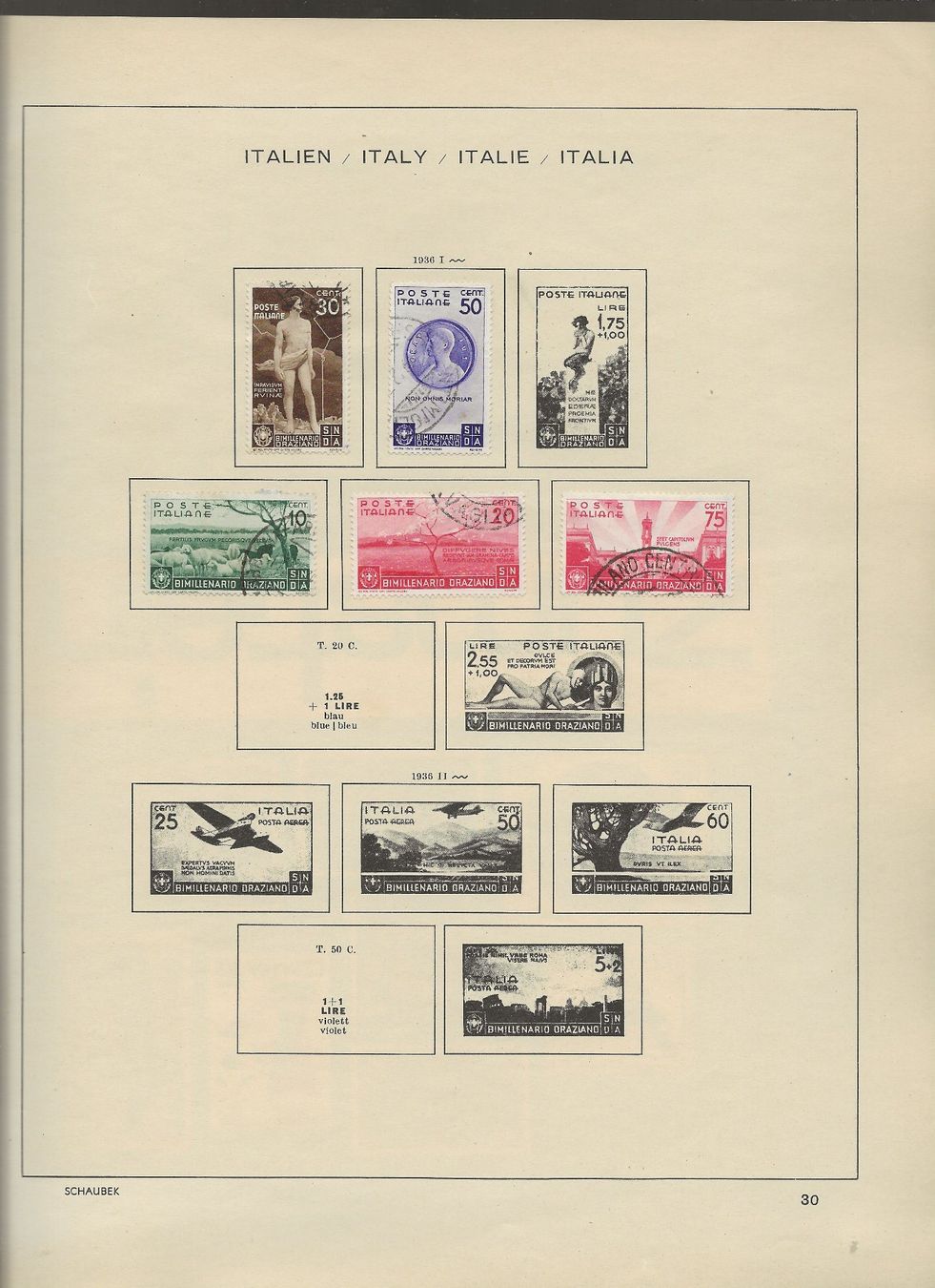 Tutti i francobolli: Marken Italien 1934 bis 1938 – Usato da Au ZH venduto da xelagreb01 5