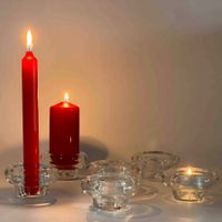 Kerzenständer für Rechaud-, Stumpen-, Stabkerzen - 6 Stk.