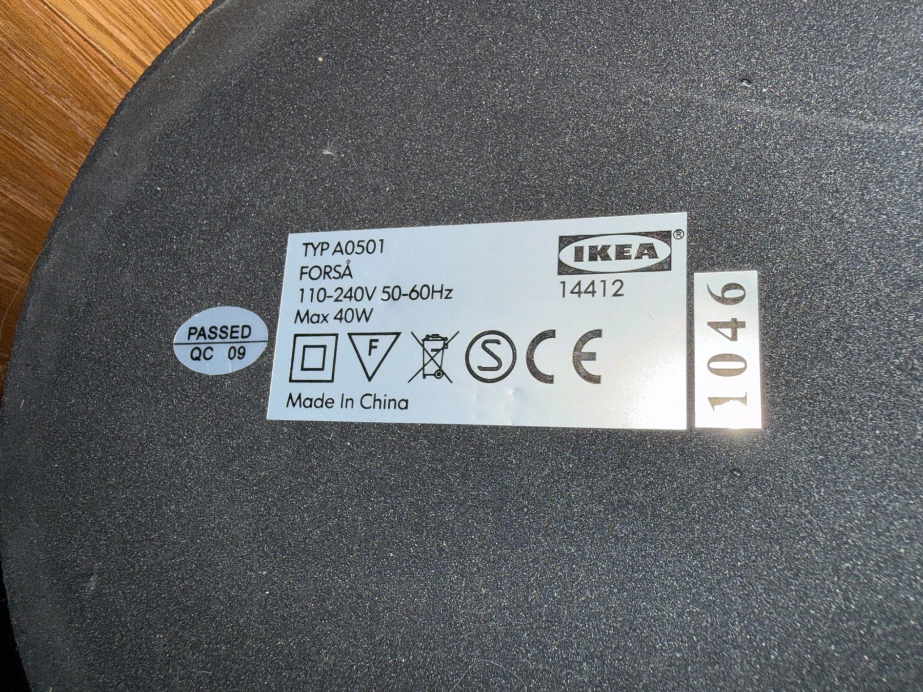 Ikea Lampade: FORSÅ Lampe de bureau, noir – Usato da Founex venduto da MaevaMatahi 3