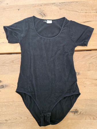 Body kurzarm schwarz Damen Grösse S