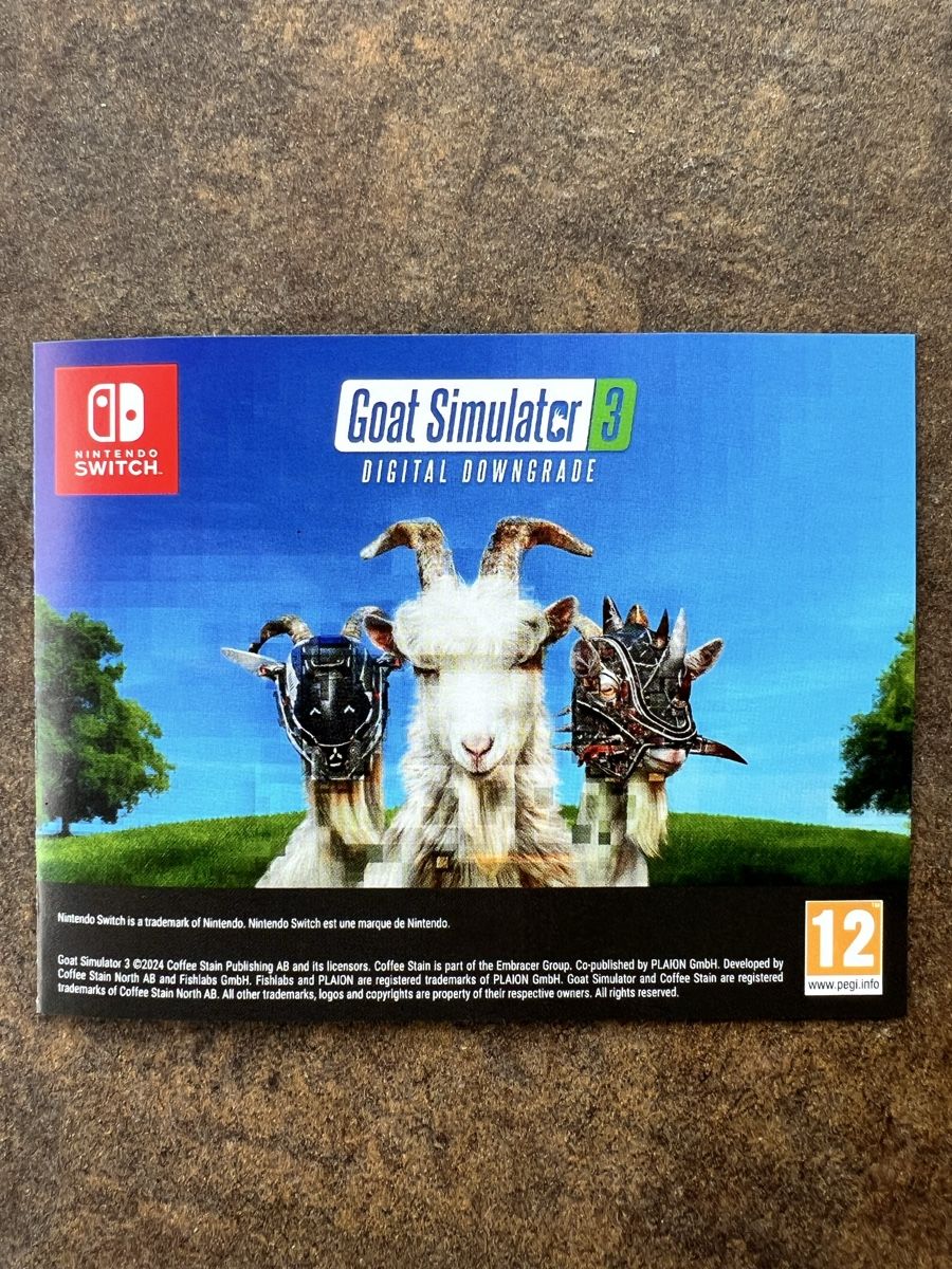 Spiele: Nintendo Switch Spiel Goat Simulator 3 – Neu (gemäss Beschreibung) aus Kradolf von Sulgi 2