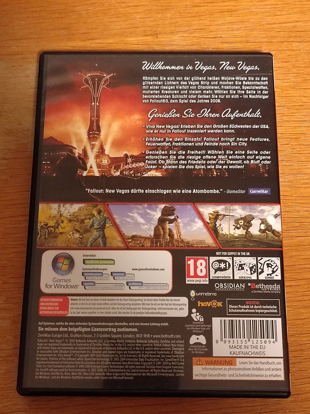 Giochi: Fallout New Vegas PC 2010 DE – Usato da Fribourg venduto da Nooky 1