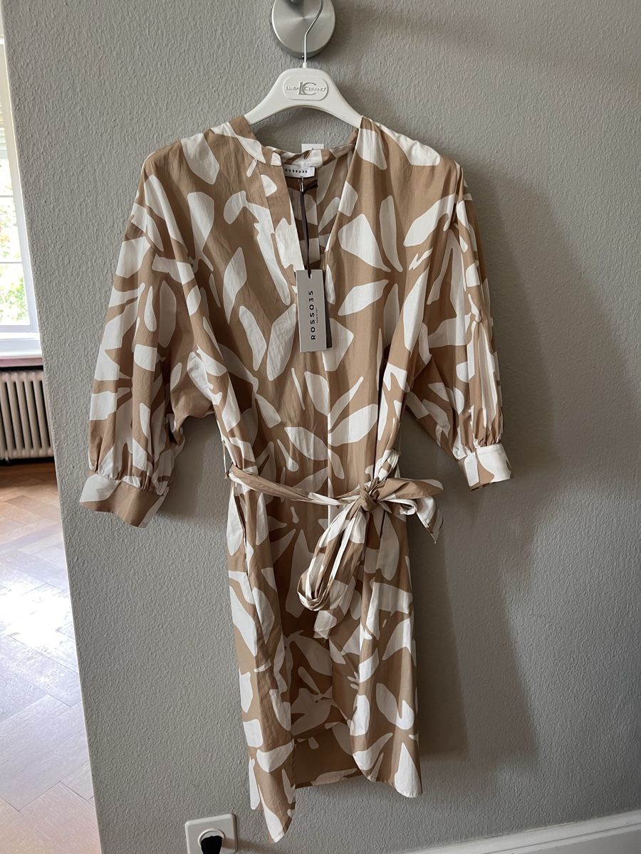 Rosso35 Kleider: Kleid Rosso 35, NEU, Gr. 38, beige weiss – Gebraucht aus Solothurn von Brini06