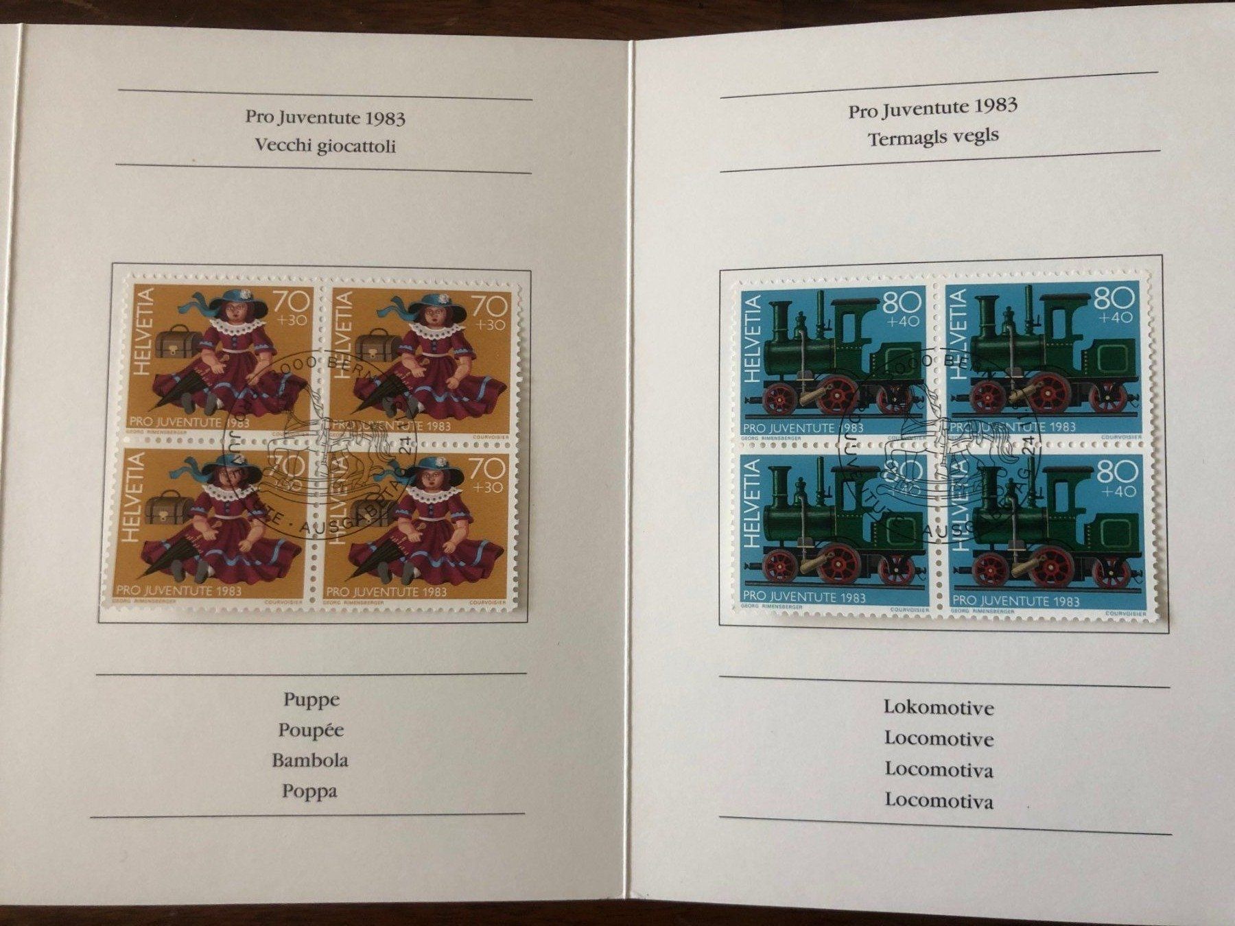 Tutti i francobolli: PTT-Heftli "Pro Juventute 1983" 24.11.83 Bern – Nuovo (secondo la descrizione) da Landquart venduto da interesse63 4