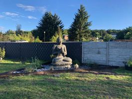 Skulptur Stein Buddha Steinskulptur Budha Statue Feng Shui