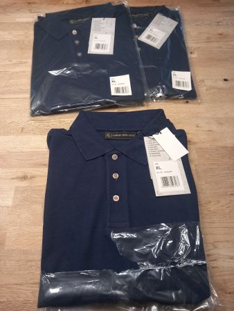 3x Poloshirt Gr.XL marine