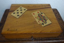 Antike Jass Box / Schatulle