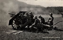 Artillerie de montagne en position. Artillerie in Position