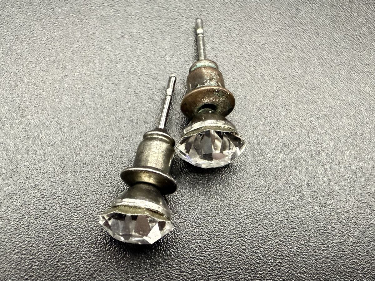 Ohrringe & -stecker: Vintage Kristall Loch Ohrringe – Gebraucht aus Lamone von LaCantinaMagica 2