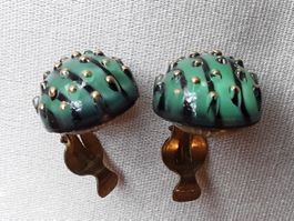 Vintage Top Murano Glas Ohrclips 40er Jahre