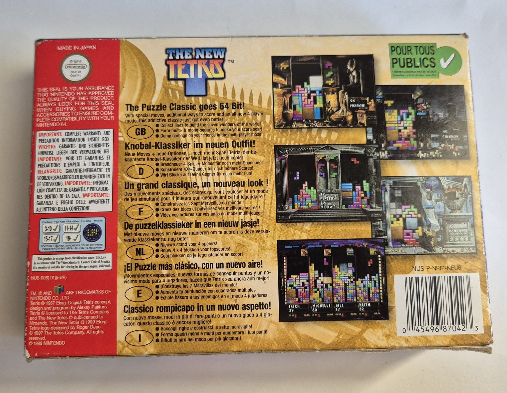 Nintendo Giochi: The New Tetris - N64 - OVP – Usato da Zürich venduto da Mephisto87 1