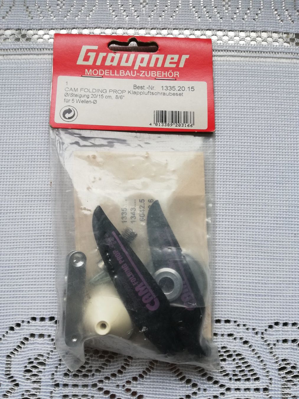 Graupner Modellismo RC: Graupner CAM FOLDING PROP Klapp-Propeller-Set 8x6 – Nuovo e nell'imballaggio originale da Flüh venduto da AMS-Modellbau