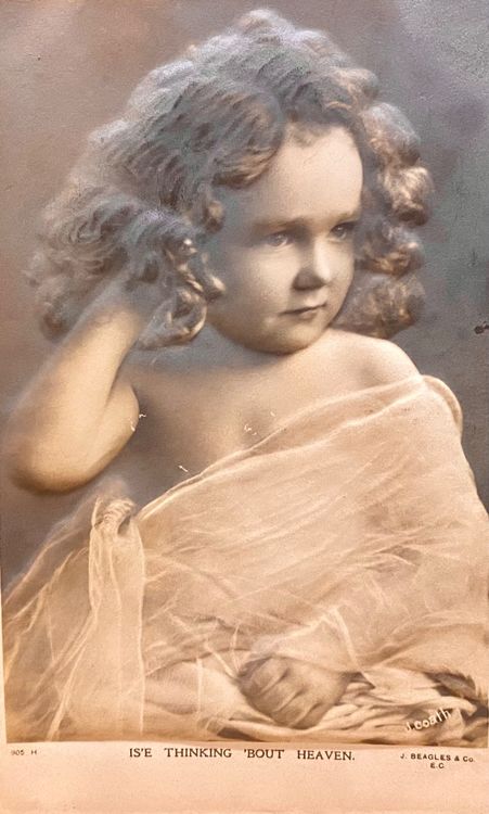 Antike Relief Foto AK Kind - Mädchen aus England | Kaufen auf Ricardo