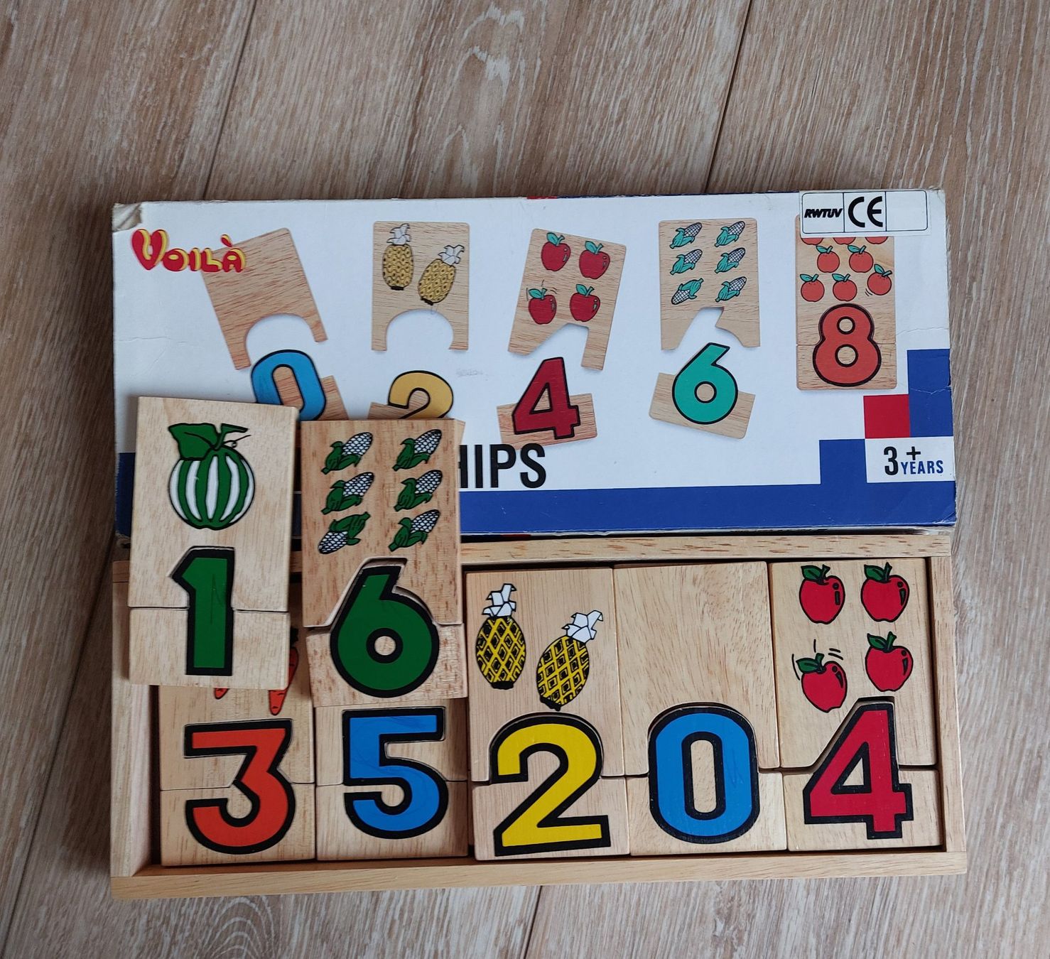 Puzzle: Holzpuzzle Zahlen spielend lernen – Usato da Wallenwil venduto da milliwa