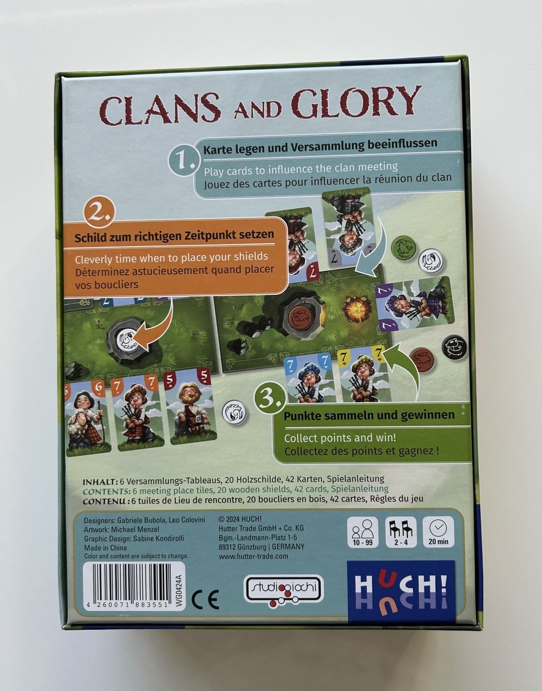 Giochi: Brettspiel "Clans and Glory" - Huch! – Nuovo (secondo la descrizione) da Baar venduto da WhatTheFunk01 1