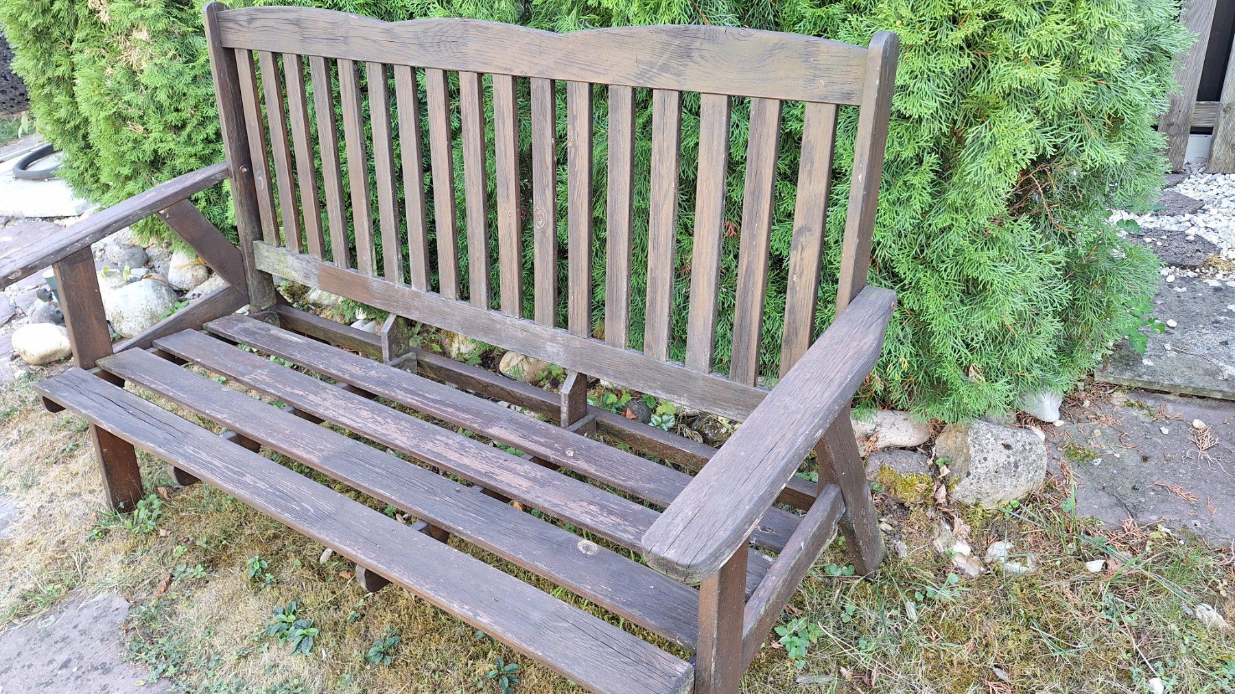 Holz-Gartenbank , verstellbar 164cm (Gebraucht) in Dornach für CHF 69 – nur Abholung auf Ricardo kaufen