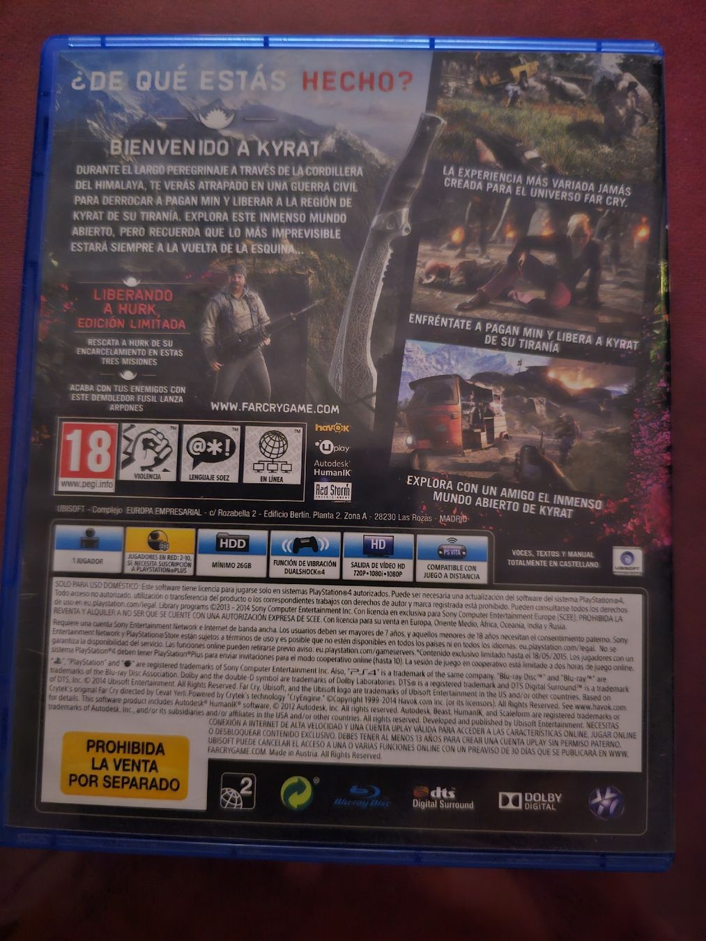 Sony Spiele: Jeu PS4 "Far Cry 4" Edition Limitée – Neu (gemäss Beschreibung) aus HENNIEZ von mjm_vp6n 1