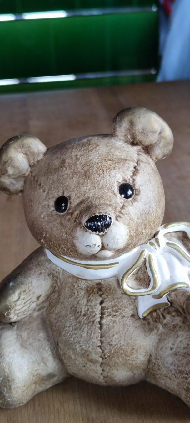 Figuren: Teddy Bär Keramik Deko Handarbeit – Neu (gemäss Beschreibung) aus Schweizersholz von fuchs06 8