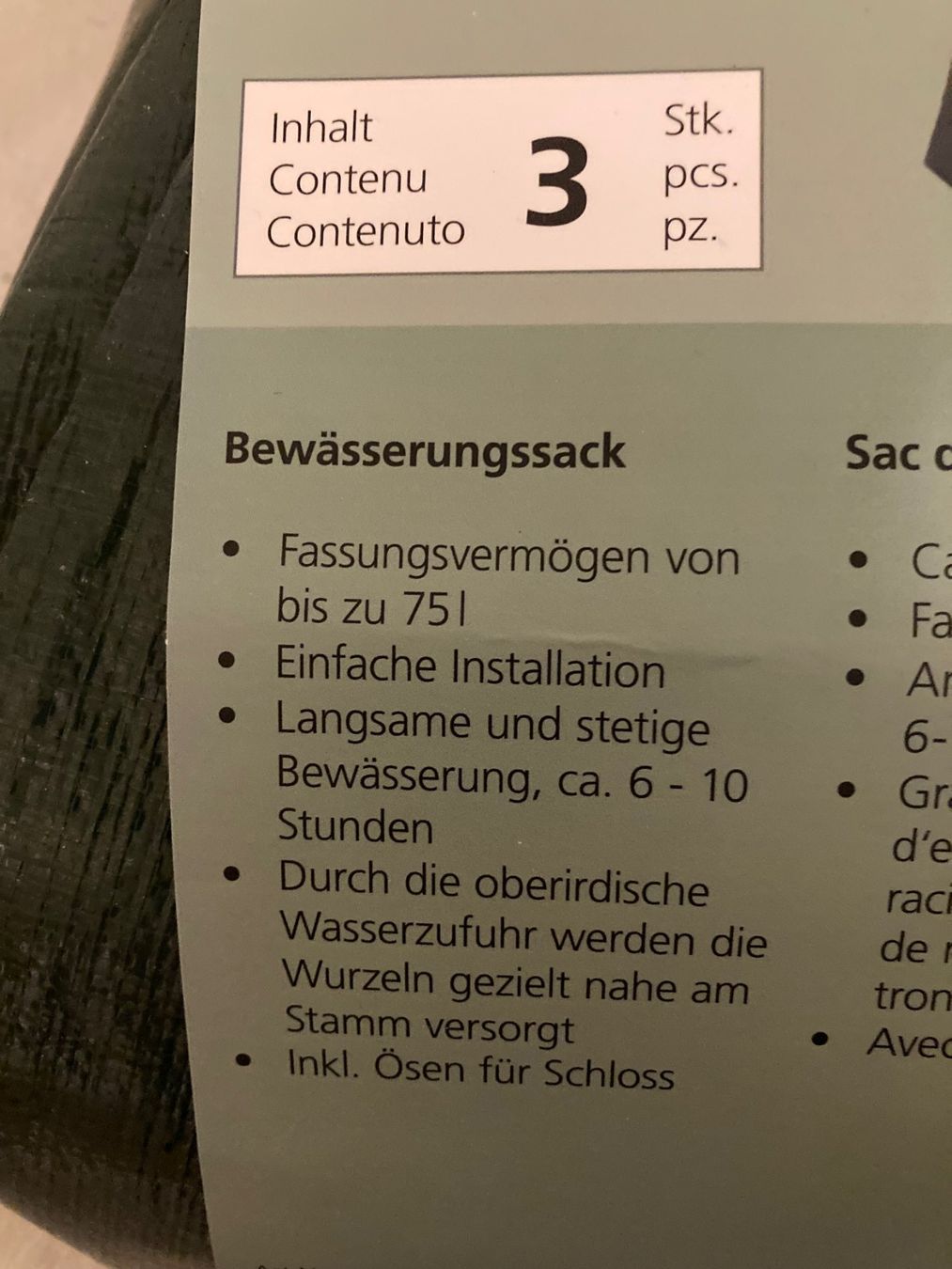 Contenitori & Simili: Bewässerungssack – Usato da Büron venduto da biclean 1